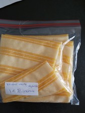 Yellow Stripes Organza Voile Fabric 1 X 2.5 Metres