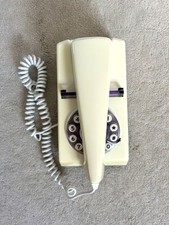 Vintage Corded Trim phone, Single Dial Keypad Redial Function, Collectible 