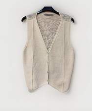 NEW ZARA Cream Knit Waistcoat