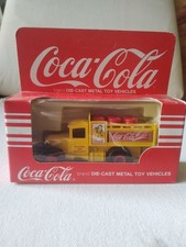 Coca Cola Die Cast Truck Lledo Yellow Truck Boxed Unpunched