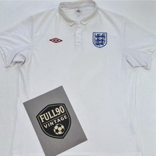 England 2009-10 Umbro Home Shirt | White Three Lions Retro | Size 46 XL/XXL
