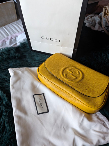 Gucci soho yellow pebbled - soho,