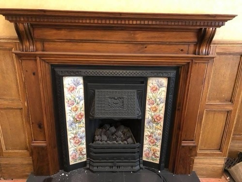 Wooden fireplace surround - surround, with