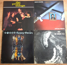 4 x Rock / Glam Rock LPs. Pretty Things, Alice Cooper, Sweet, Groundhogs. FAULTY