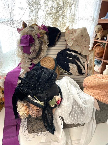 Antique doll hat - antique, set