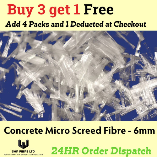 Concrete fibres 6mm - fibres,