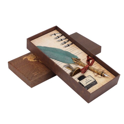 Quill pen feather - (2)quill,