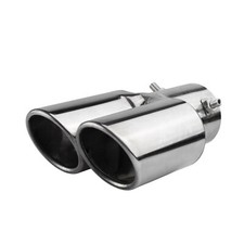63mm Car Tailpipe Twin Exhaust