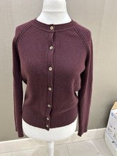 The Gap Aubergine Cashmere Cardigan Size Medium