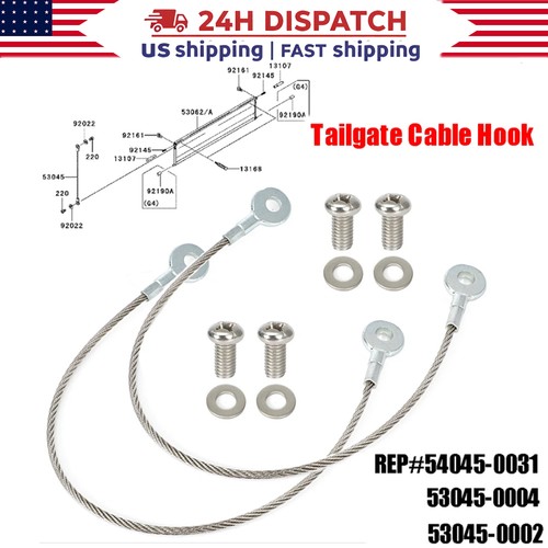 Tailgate cable hook kit - cable,