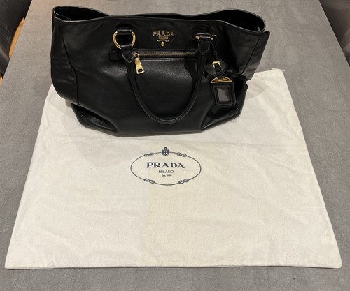 Authentic prada black leather - authentic,