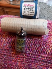 Mullard ecc82 yellow print - mullard,