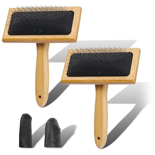 2pcs wooden wool carders for - wooden,
