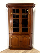 CORNER CABINET Mahogany Glass