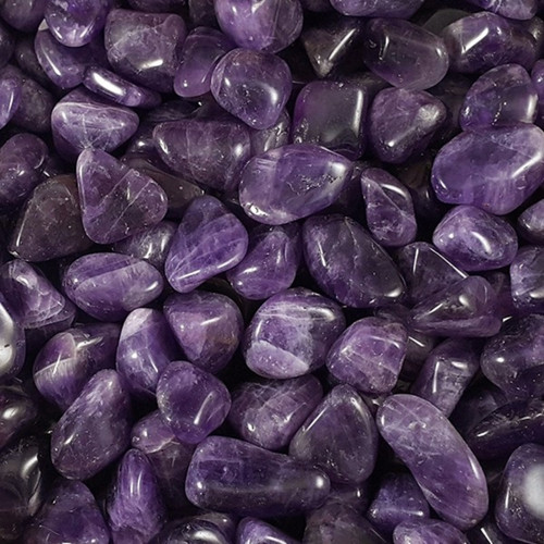 Amethyst tumbled stones - amethyst,