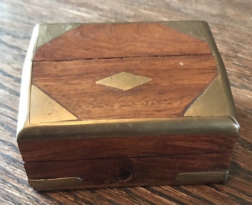 Antique rosewood trinket box - antique,