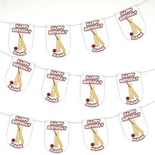 Personalised Cricket Birthday Bunting Party Decorations NAME & AGE