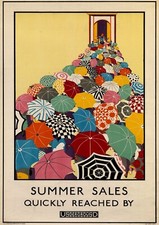 Home Wall Art Print - Vintage Travel Poster - LONDON UNDERGROUND -A4,A3,A2,A1