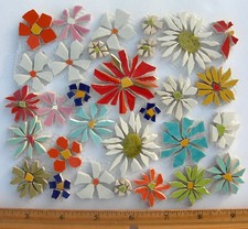 30 Daisy Mosaic Tile Set Mix