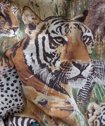 Safari curtain drape linen - drape,