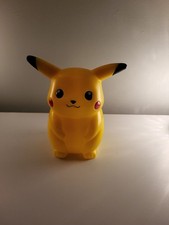 Vintage Pokemon Pikachu Plastic Money Box Rare With Stopper