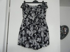 Studio Ladies Monochrome Playsuit Black & White Size 12/14 NEW