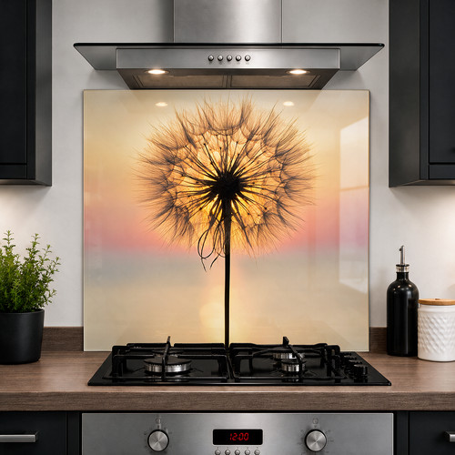 Printed glass kitchen - printed,