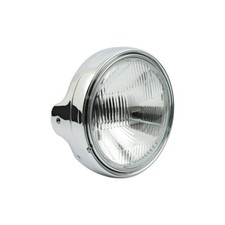 E Marked Chrome Metal Headlight for Suzuki Bandit GSF 600 650 H4 8 Inch Quaility