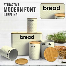 5pc Kitchen Set Bread Bin Tea