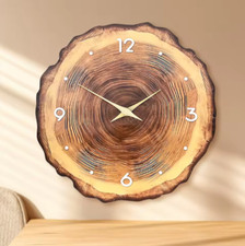Wooden Ring Veneer Wall Clock
