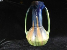 Big Belgium Flemish Art Nouveau Drip Ware Vase C1880 Christopher Dresser Style 