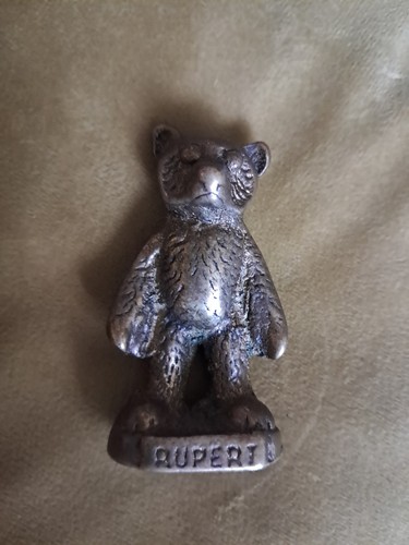 Rupert bear vintage brass - bear,