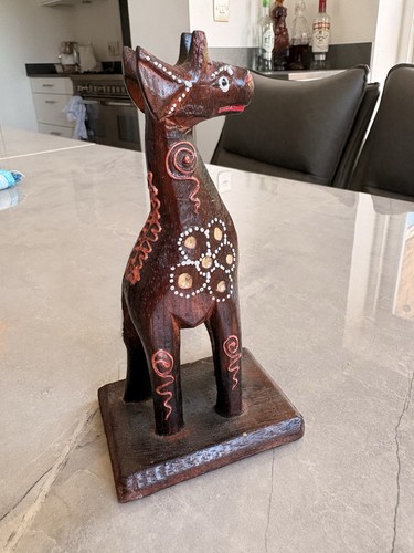Handcrafted wooden giraffe - handcrafted,
