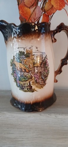 Vintage staffordshire jug - staffordshire, vgc