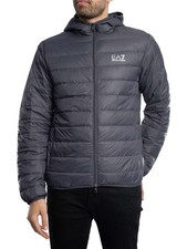 EA7 Men's Chest Logo Lightweight Jacket, Grey