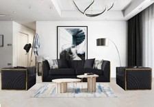 Grace Velvet Sofa Channel