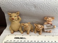 4 Porcelain PIGS  -  PIGTAILS - Job lot - Bundle- starter set
