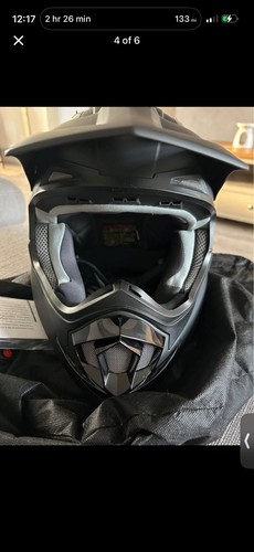 Helmet motocross new with - mx,
