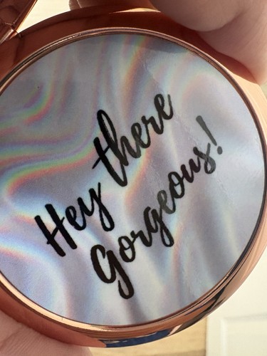 Rose gold compact cosmetic - rose,