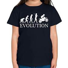 MOTOCROSS EVOLUTION OF MAN KIDS T-SHIRT TEE TOP GIFT MOTO X CLOTHING