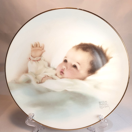 Porcelain plate awakening - porcelain,