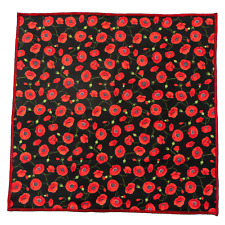 Poppy Bandana Headband scarf Flanders War remembrance 100% cotton Fabric