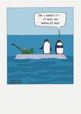 Happy Birthday Card Penguins