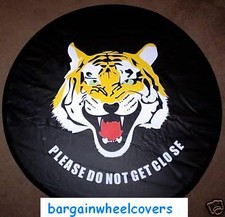 TIGER animal wheel cover rear spare tyre wheelcover soft 4x4 van caravan fit All