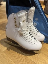 Graf 500 Kids Ice Skating Boots And Carry Bag - Size 34