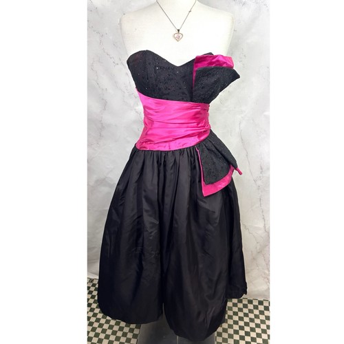 Vtg 80s gunne sax strapless - 80s,
