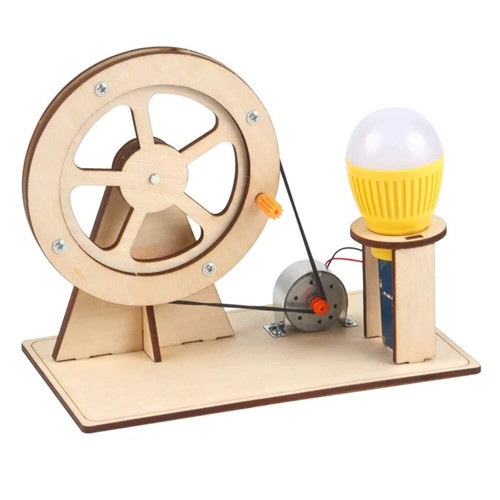 Wooden hand generator science - generator,