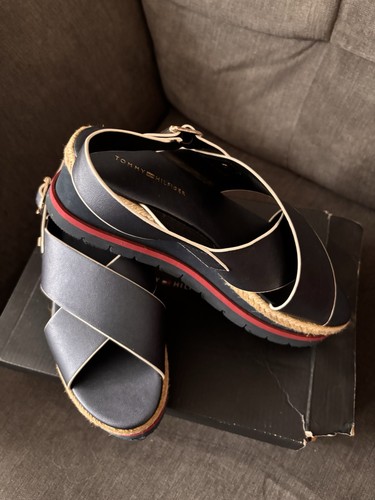 Tommy hilfiger navy blue wedge - navy,