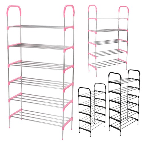 Shoe rack box organizer 6 - shoe, 3-6