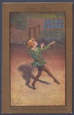 Peter dancing with his shadow